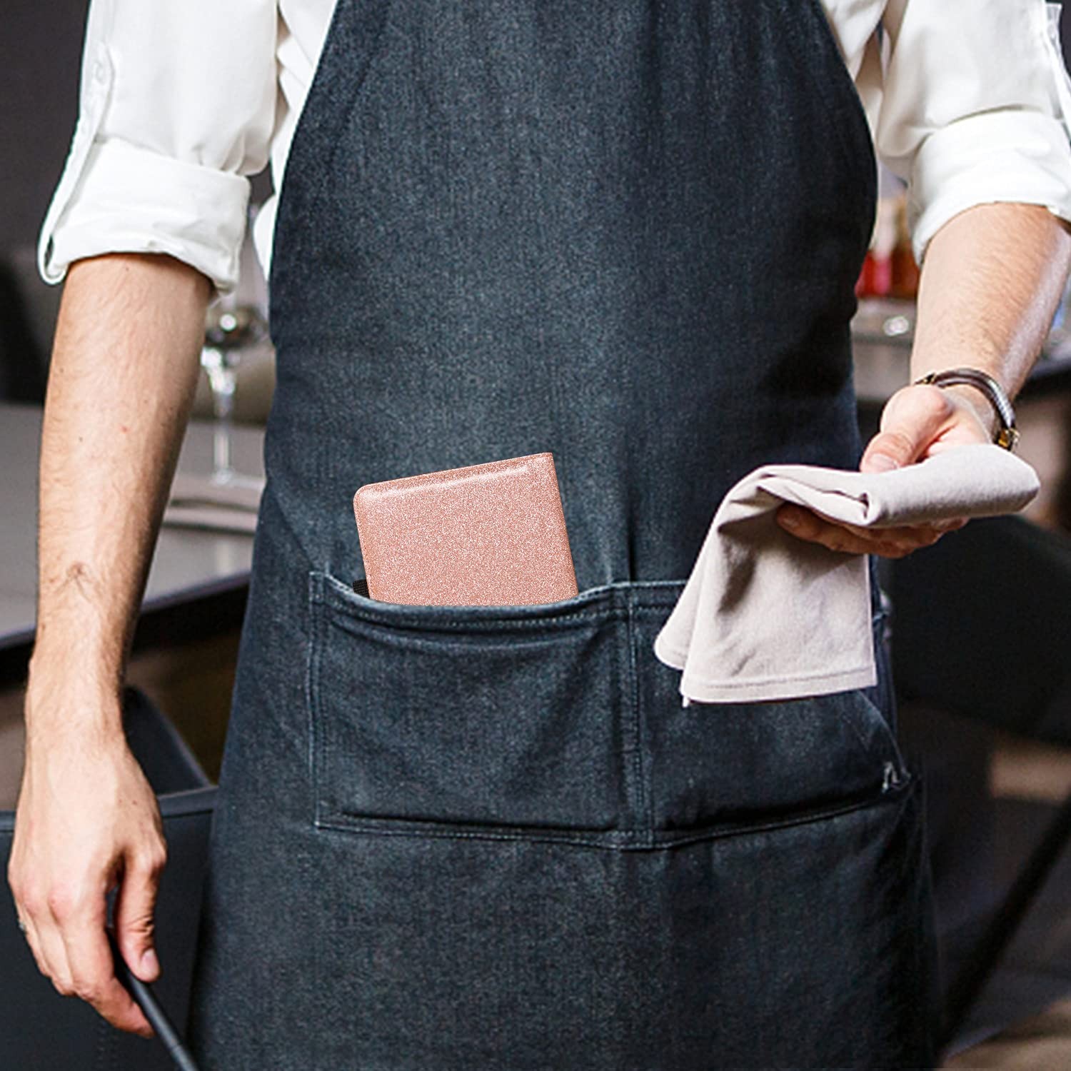 ACdream Server Books for Waitress, AA-Glitter Rose Gold