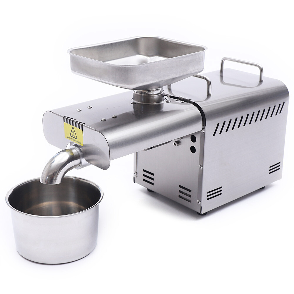 7 Kg/H Oil Press Machine Automatic Oil Extractor Cold/Hot Oil Presser 0.75 KW
