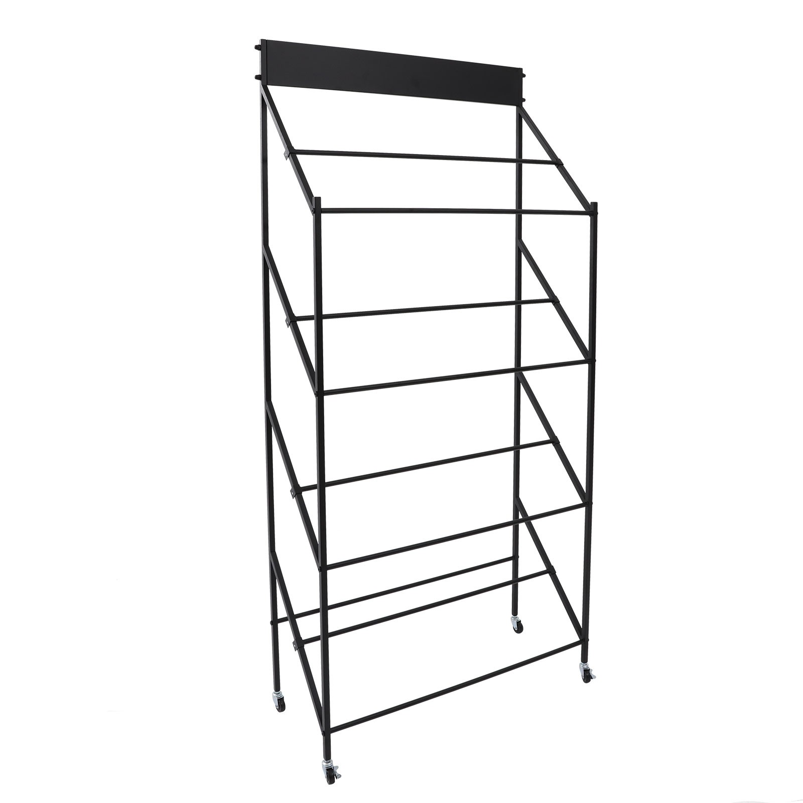Commercial Kitchen Sink Rack with Wheels Double Slot Hand Basin Display Stand