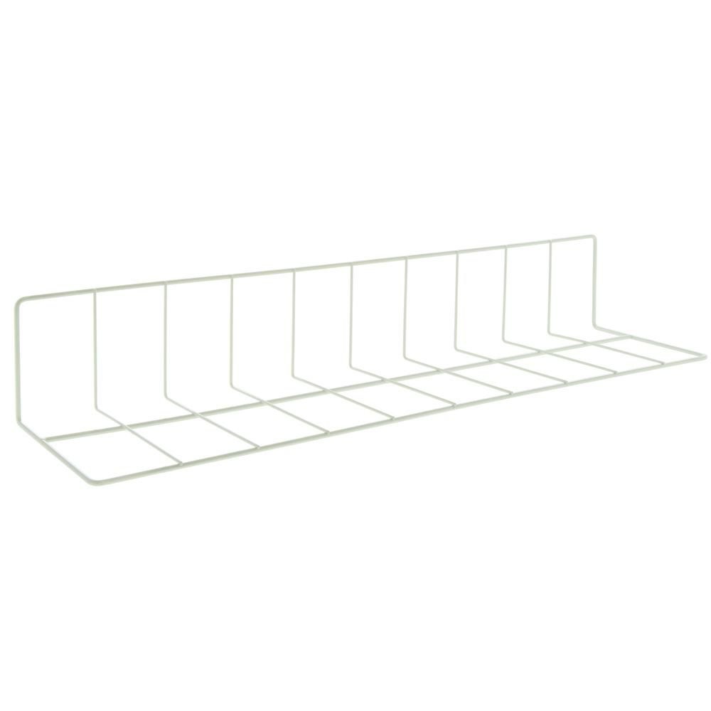 HUBERT® L Shape Wire Fence Divider White Epoxy Coat – 26″L x 4″ and 6″ Sides
