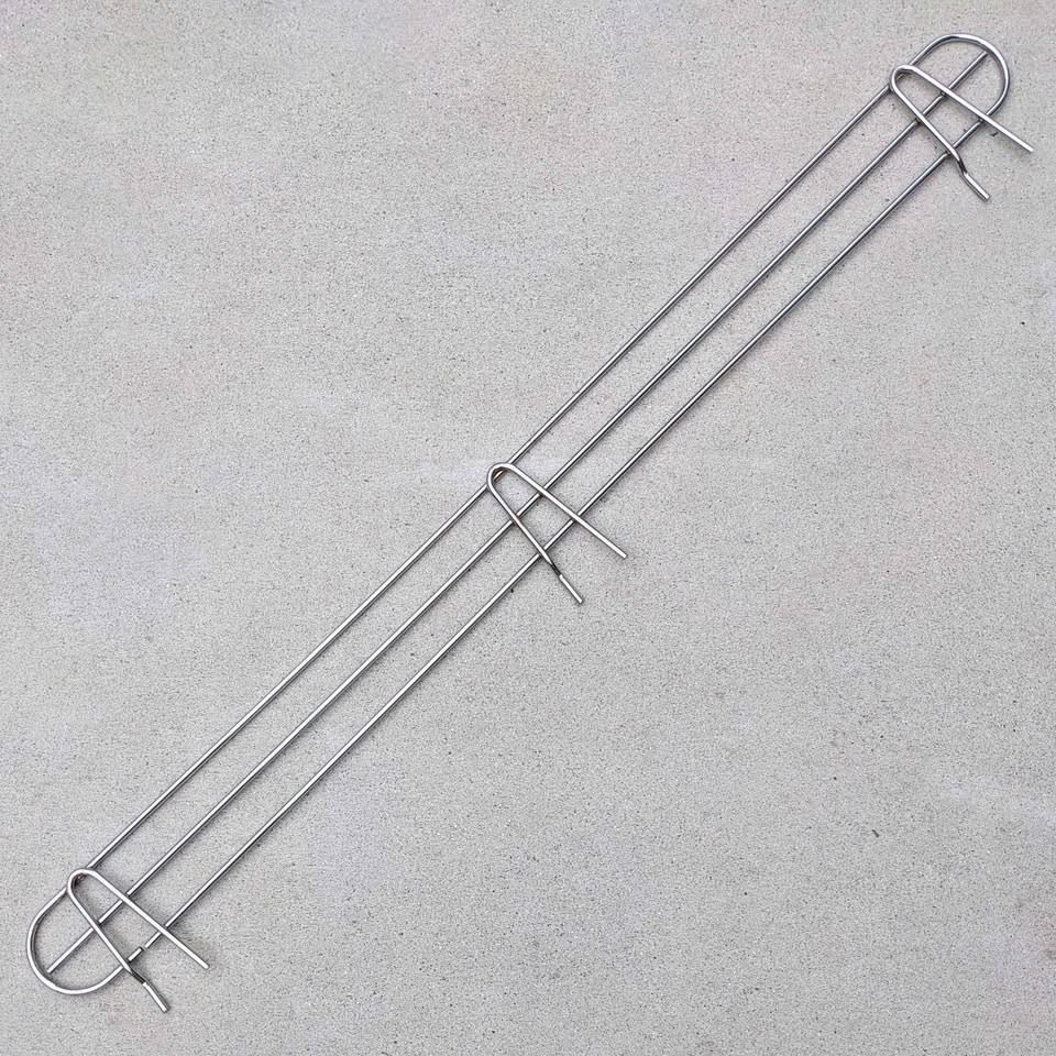 Metro rack 48″ x 4″ removable chrome metal wire side wall storage shelf ledge