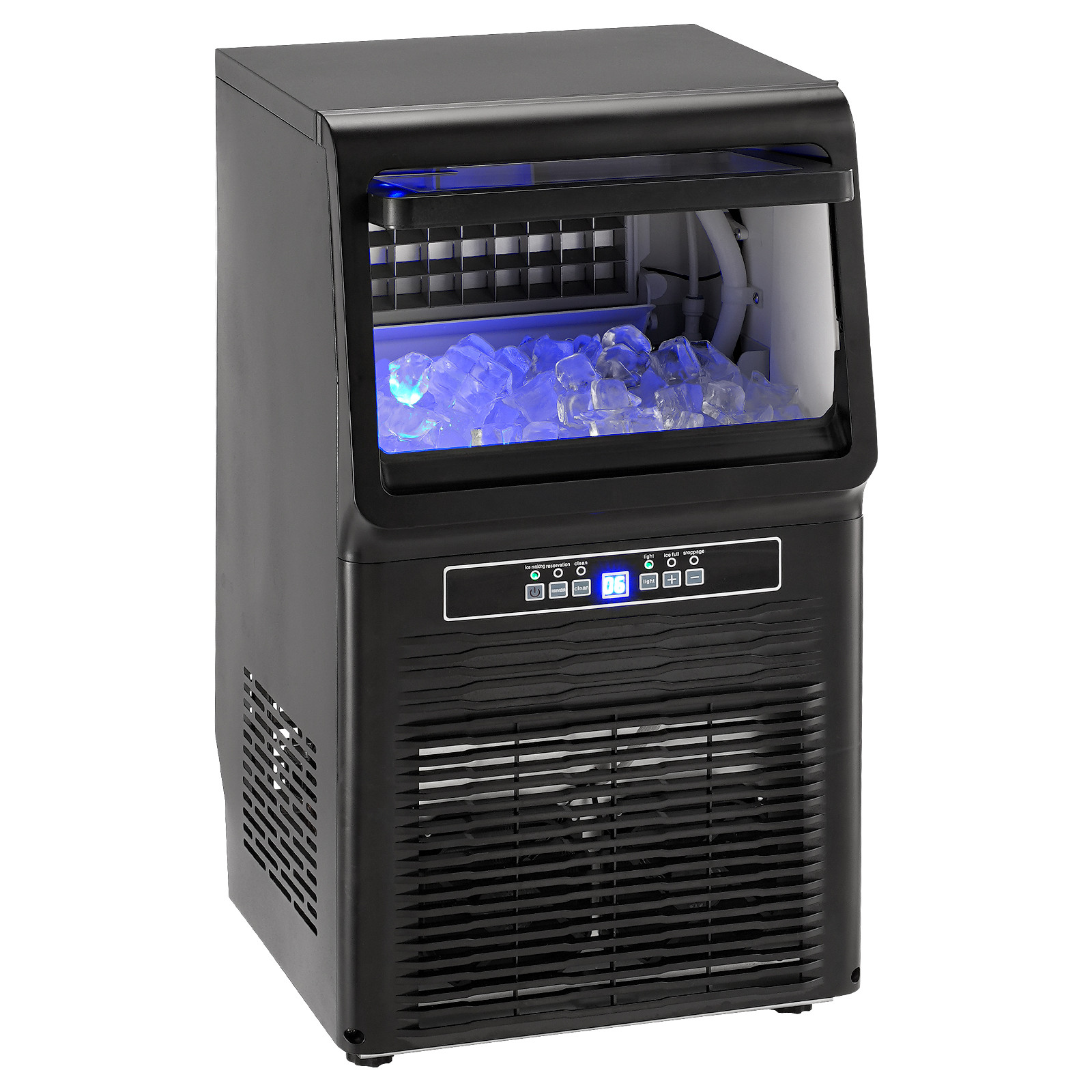 Commercial Ice Maker Freestanding Cabinet Machine 70lbs/24H 36 Ice Cubes