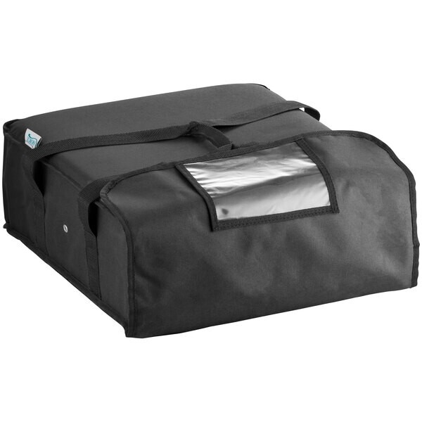 CHOICE INSULATED PIZZA DELIVERY BAG CARRIER, NYLON 18″ x 18″ x 5 BLACK (ONE)