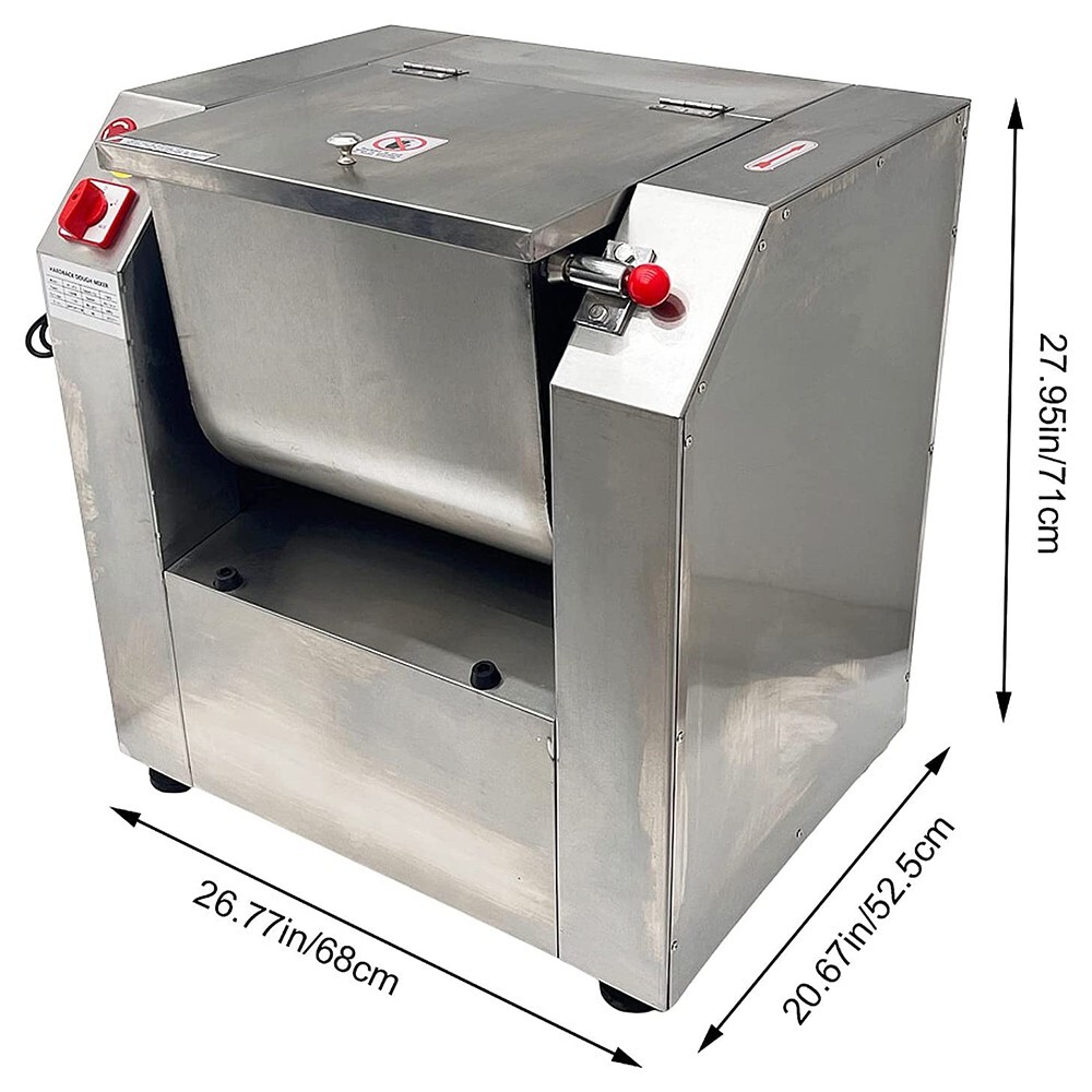 PreAsion® 30QT Commercial Dough Mixer Machine 110V Dough Kneading Machine 15KG