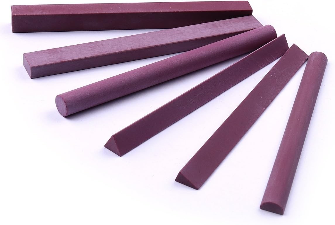 ALEE Polishing Stone, 6pcs Grit 3000# Ruby Whetstone Polishing Stone