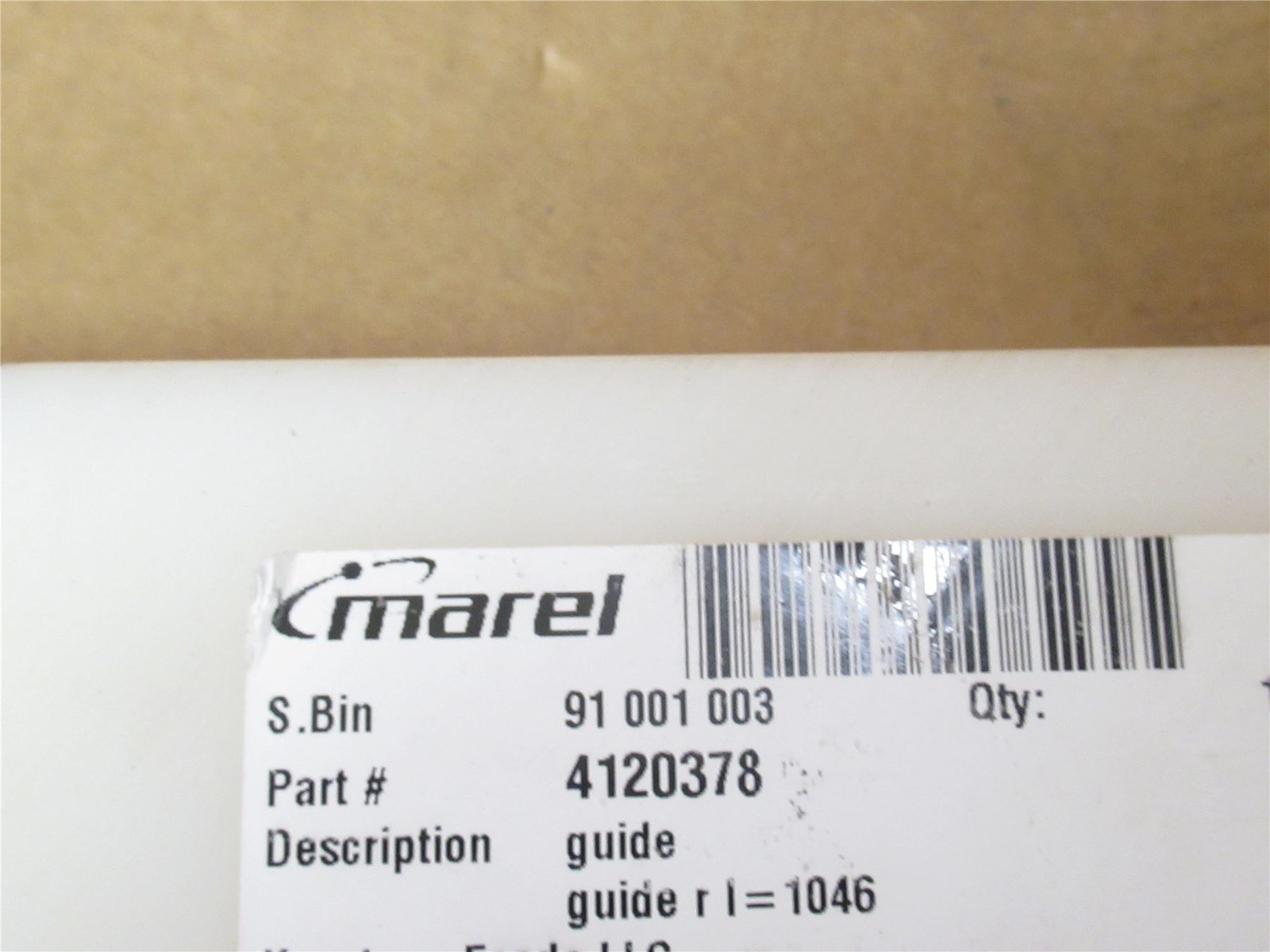 237167 Old-Stock; Marel 4120378 Tenderloin Harvester Guide Module
