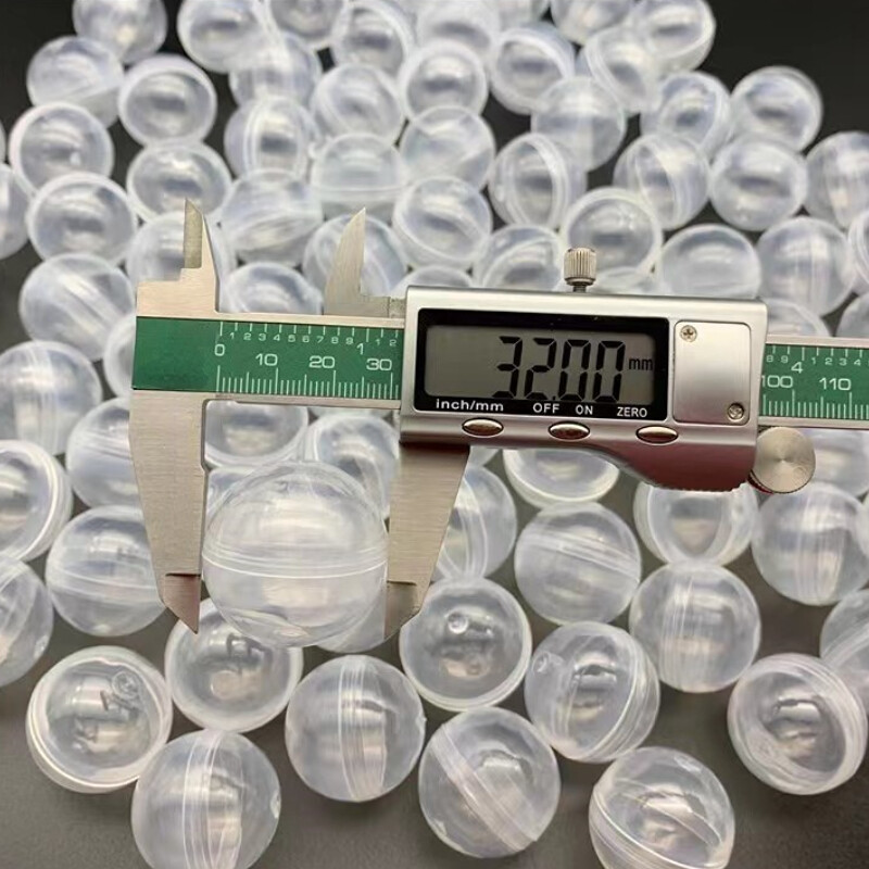 50/100pcs 32mm PP Toy Ball Empty Capsule Transparency Vending Machine Tools Gift