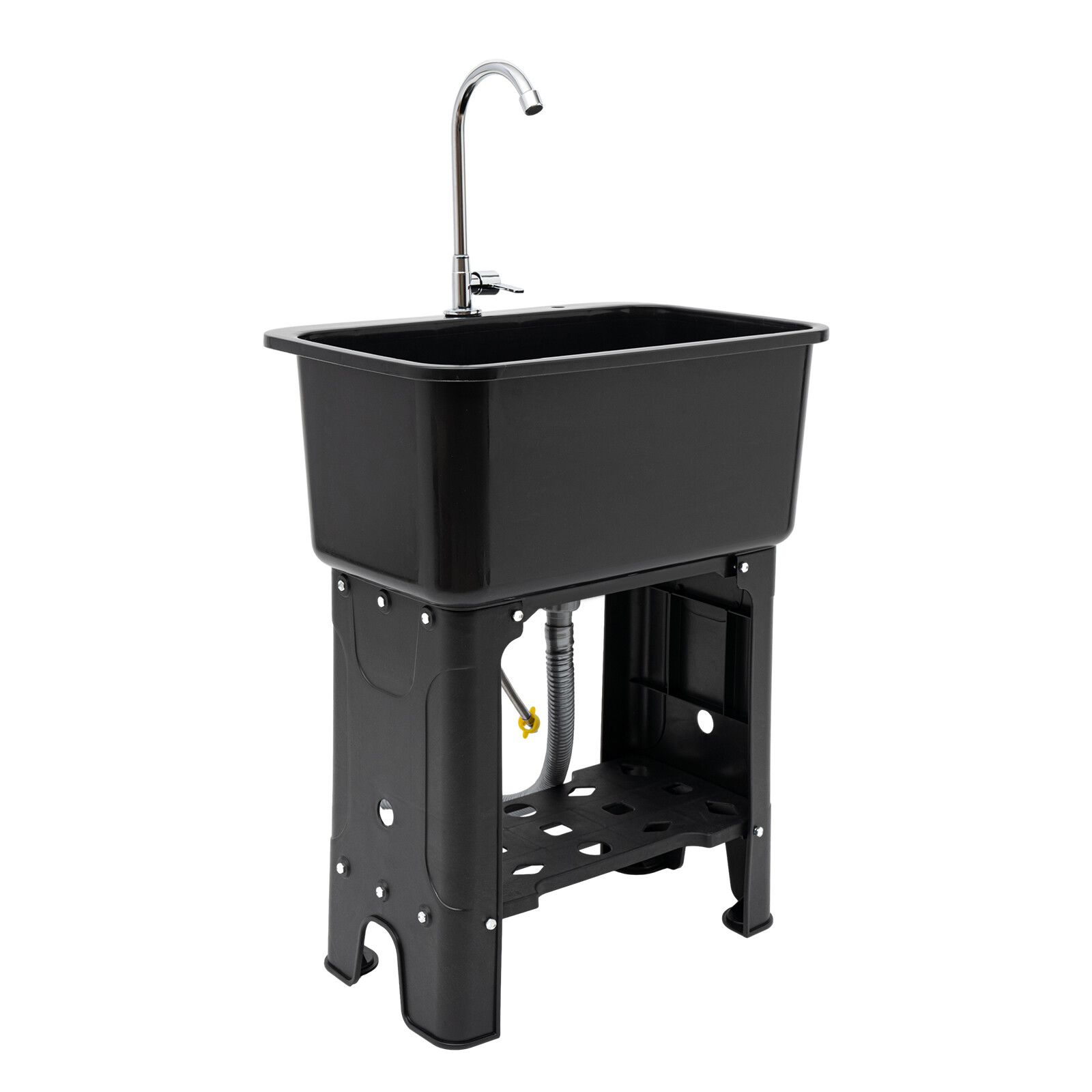 New Modern Utility Sink With Faucet Freestanding Utility Sink with Storage Shelf