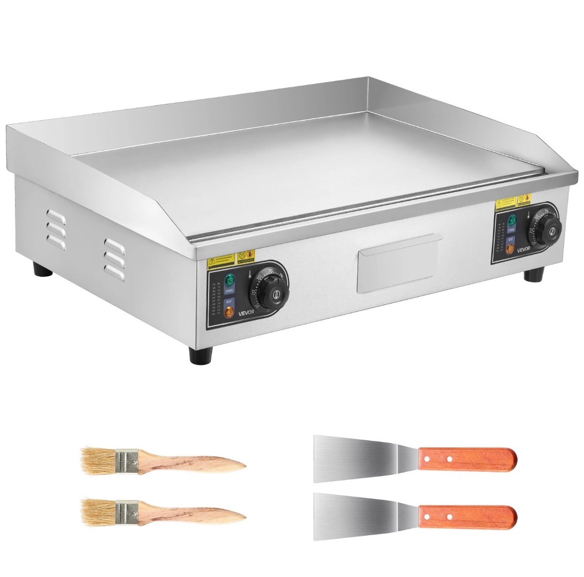 VEVOR Commercial Electric Griddle Countertop Flat Top Grill 28.54 x 15.75 inches