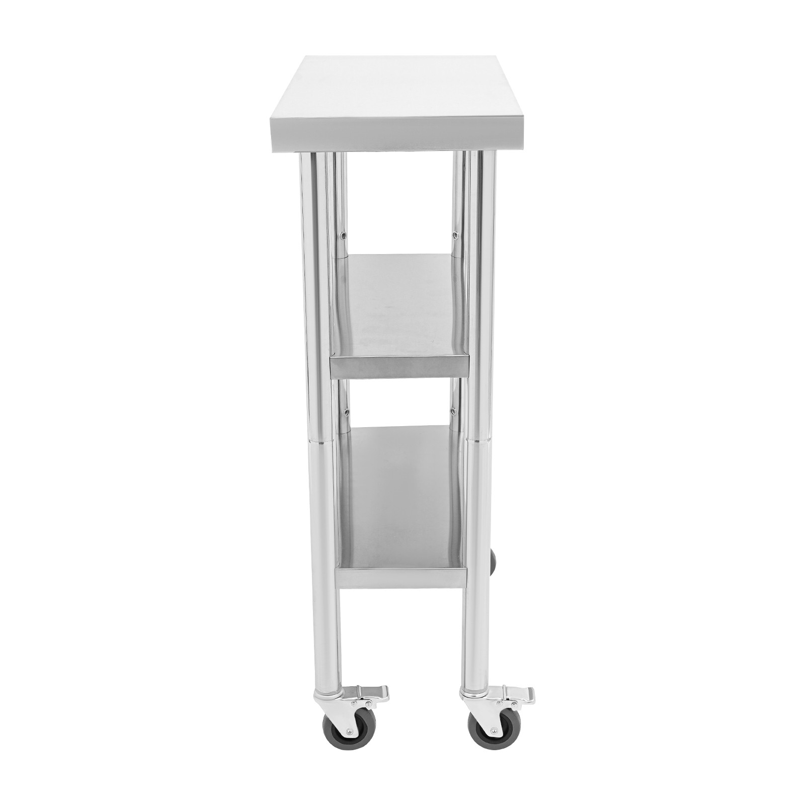 3 Tiers Adjustable Worktable 24*14*35in Drafting Table Stainless Steel Workbench