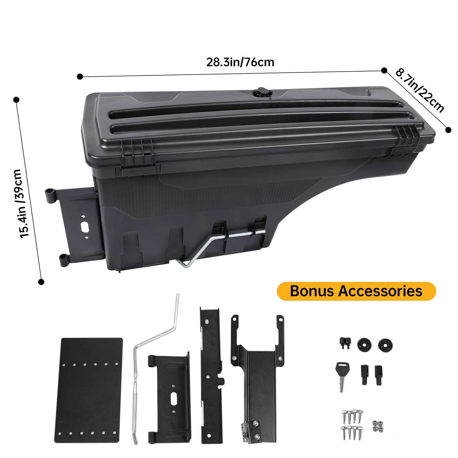 Waterproof Swing Out Truck Bed Storage Tool Box Organizer Ford F-150 2015-2023