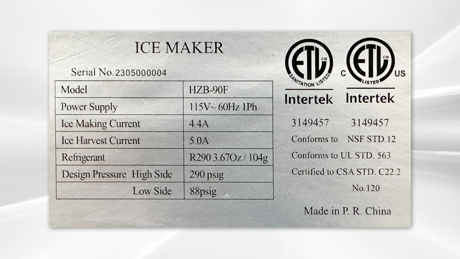 NEW 198 LBS Commercial Ice Maker Cube Type Ice Machine NSF