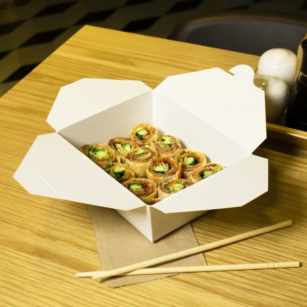 Karat 48 fl oz Paperboard Fold-To-Go Takeout Container/Box(300 pcs)