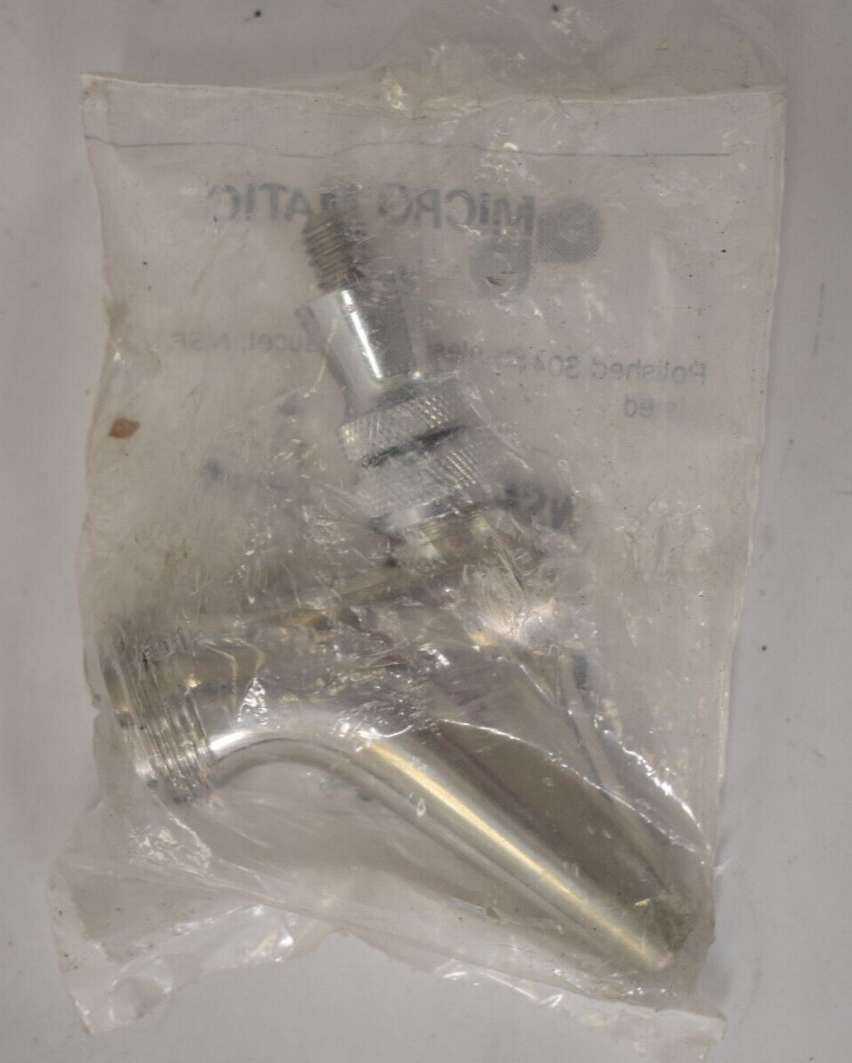 Micro matic Stainless Steel Beverage Faucet Polished Finish Replacement Unit