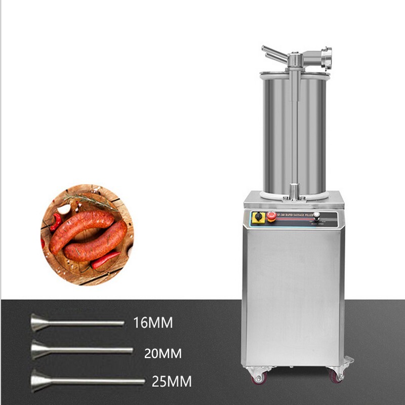 110V 26L Auto Hydraulic Sausage Filling Machine Sausage Stuffer Maker Filler