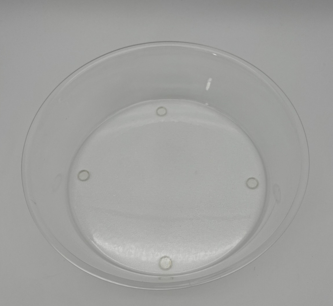 Clear Round Acrylic Turn-N-Serve Sample Dome Set – 10″D x 7″H