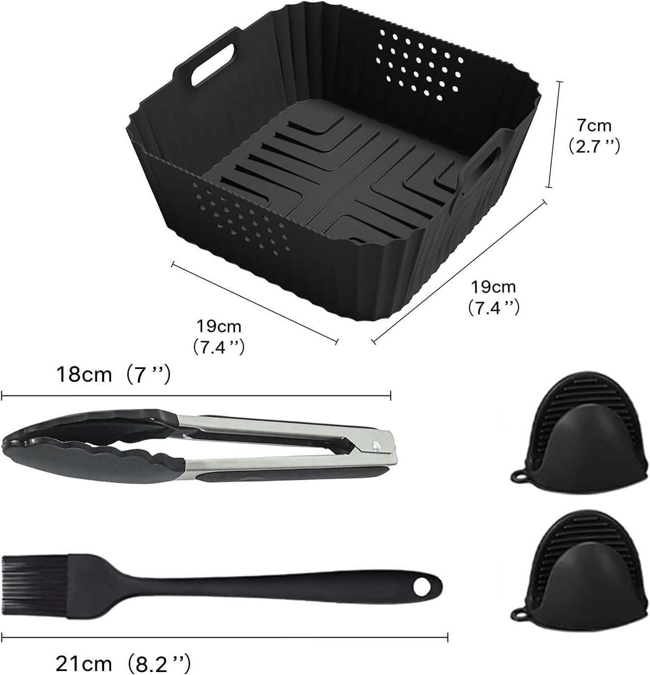 7pcs Accessories for Ninja Air Fryer Pro XL 6-in-1 – AF181 &AF141 6.5 QT Air Fry