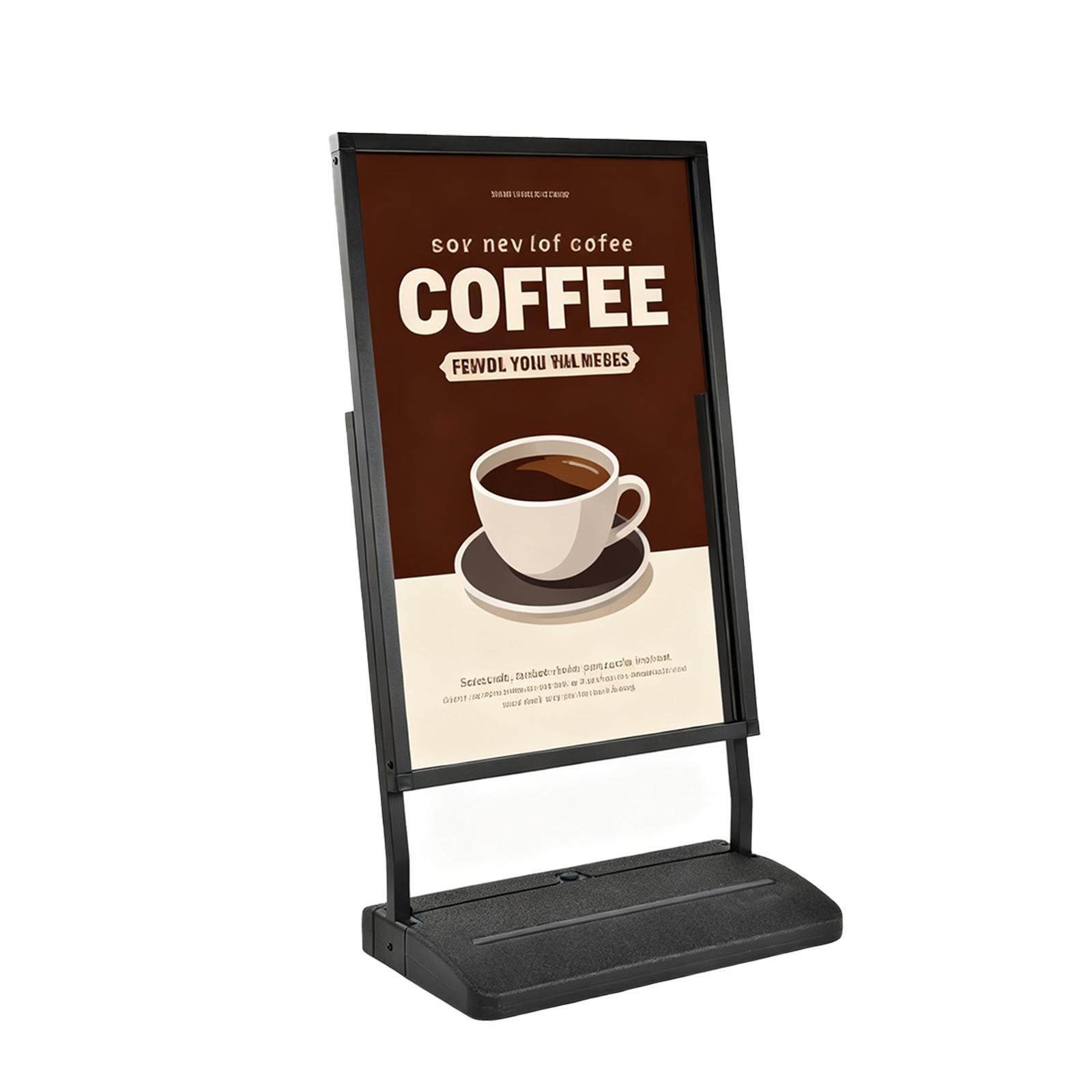 24″x36″ Single-Sided Floor Standing Board Sign Holder w-Water Refilled Base
