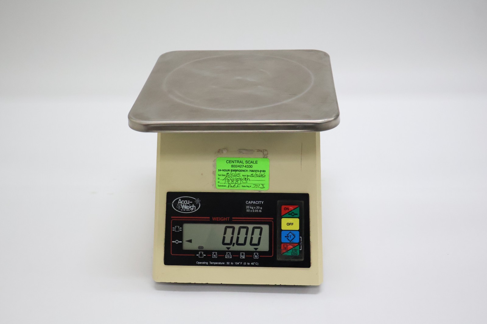 Yamato Accu-Weigh DSY-1100 Digital Scale 20kg x 20g 50lb x 0.05lb Tested READ!!