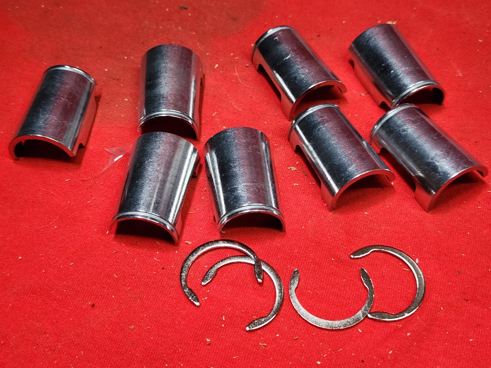 4 Wire Shelf metro type Rack Aluminum Split Sleeves Zinc Rings 5w6