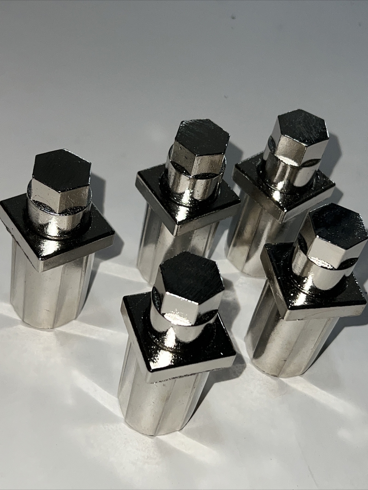 5 Component Hardware 1” Square Tubing Adjustable Hex Foot Insert A14-0421-C