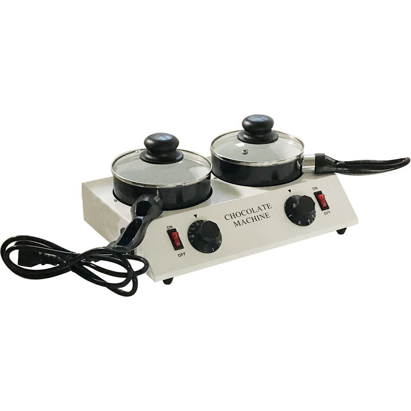 110V 2 Pots Chocolate Melt Machine Handmade Soap Melter Heater Wax Melting Tool