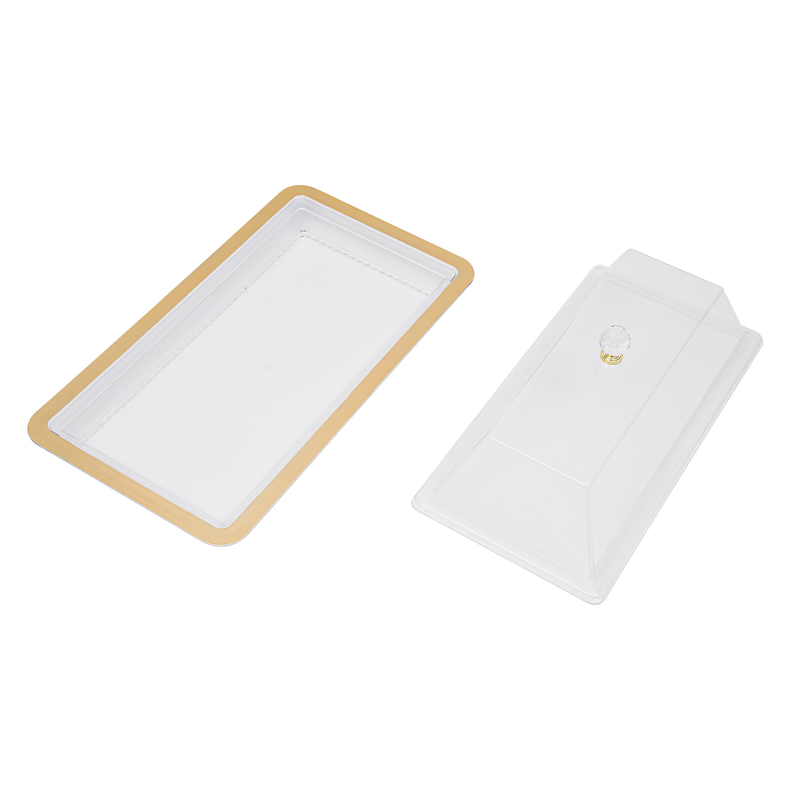 Acrylic Cake Stand Serving Tray with Lid Wedding Cake Stand with Cover Modern