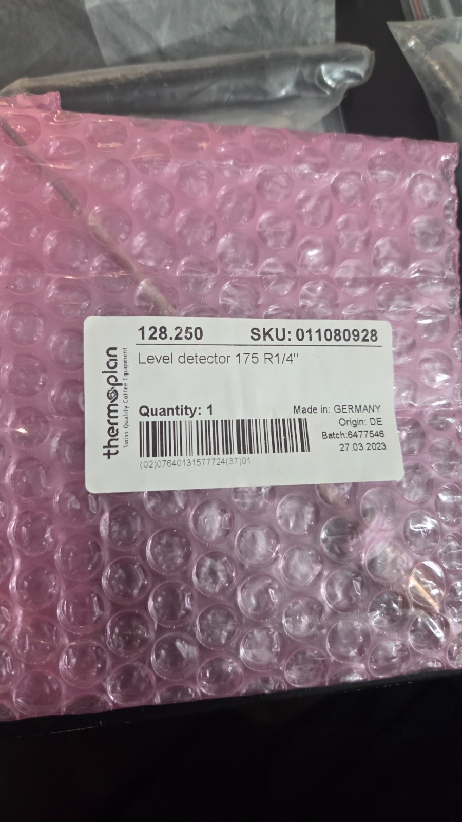 NEW Thermoplan 41500.1029 Boiler Level Detector Probe 175 R1/4″