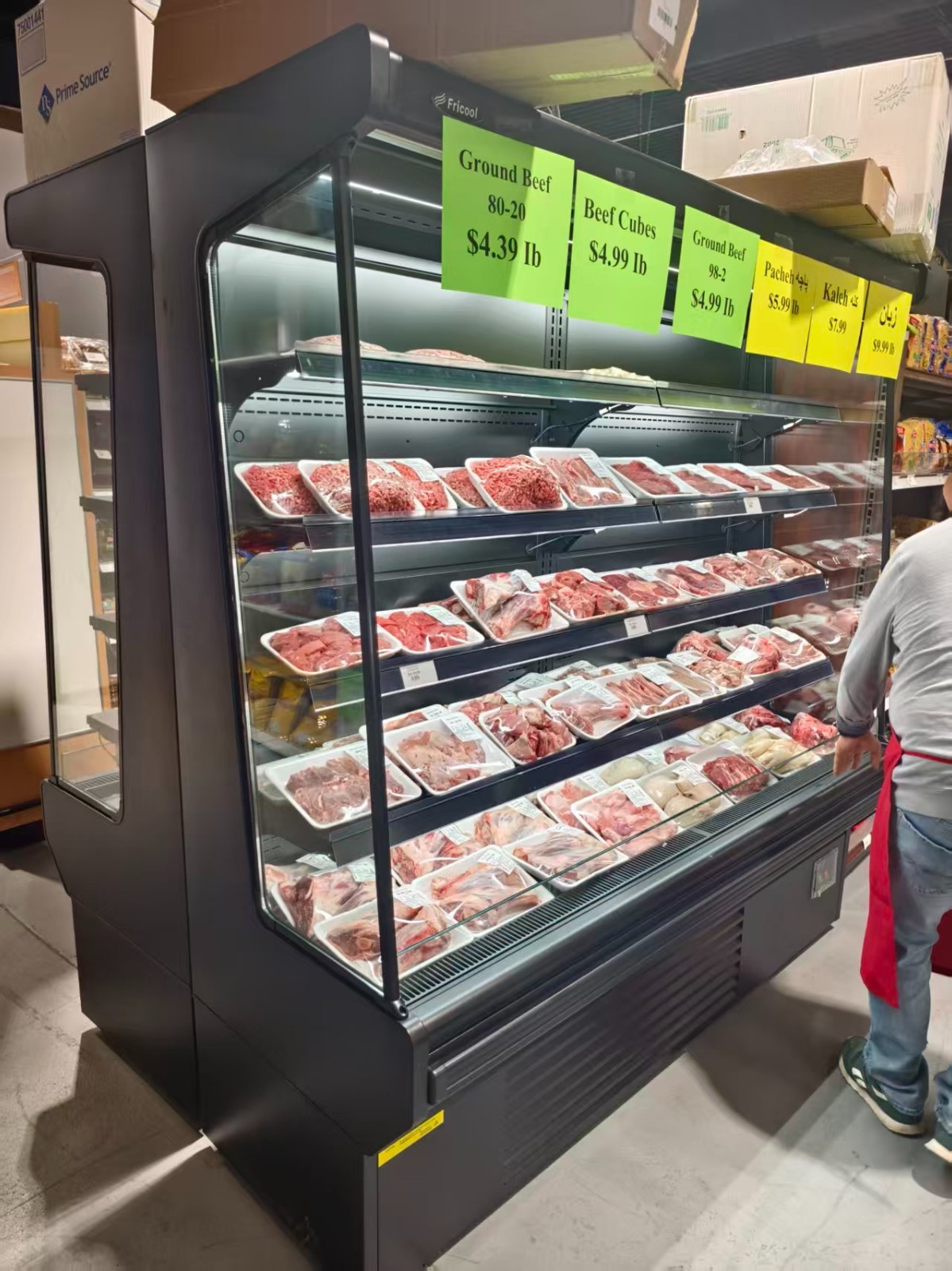 Fricool 77″ Open air refrigerated display cooler NSF/ETL Approved