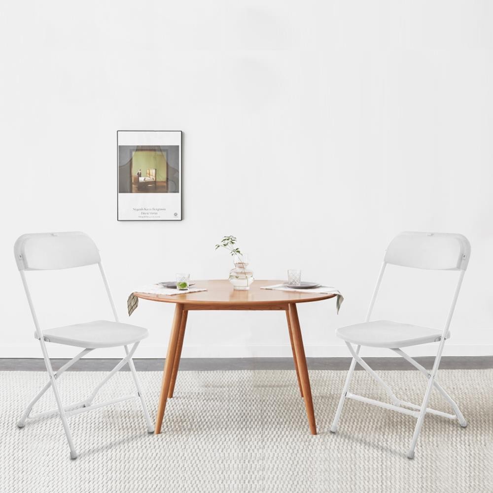 4 PCS Folding Event Chairs Plastic Outdoor Chair for Wedding Party Kitchen