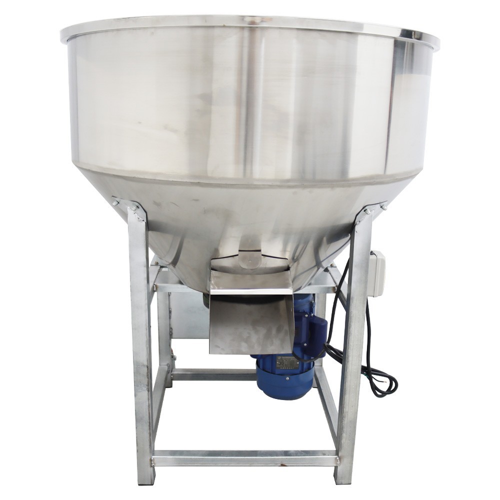 Stainless Vertical Feed Mixer Drum Blender 440lbs Grain Seed Dry Wet Use 220V