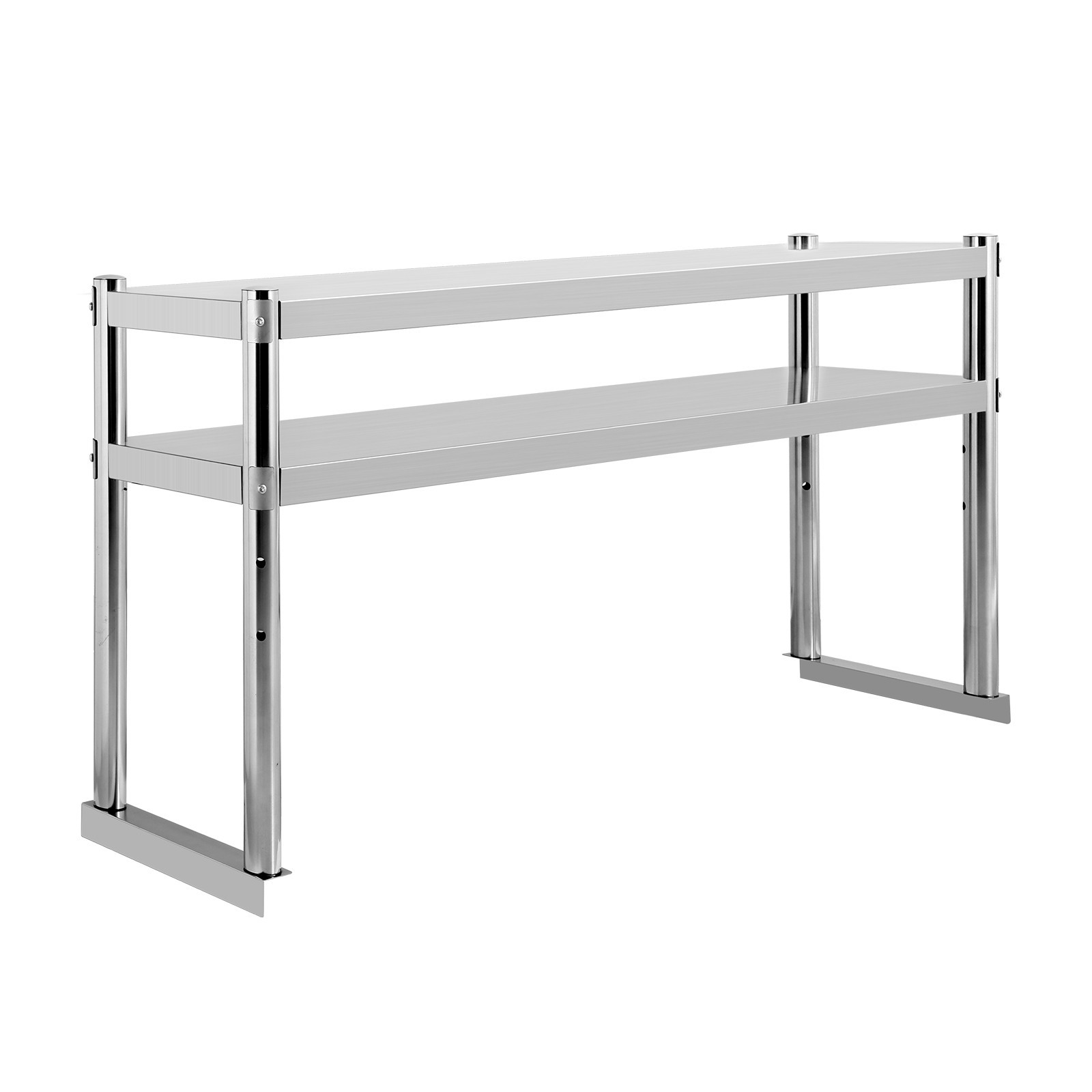 NEW Stainless Steel Double Overshelf 60»L x 12»W Commercial 2 Tier Overshelf