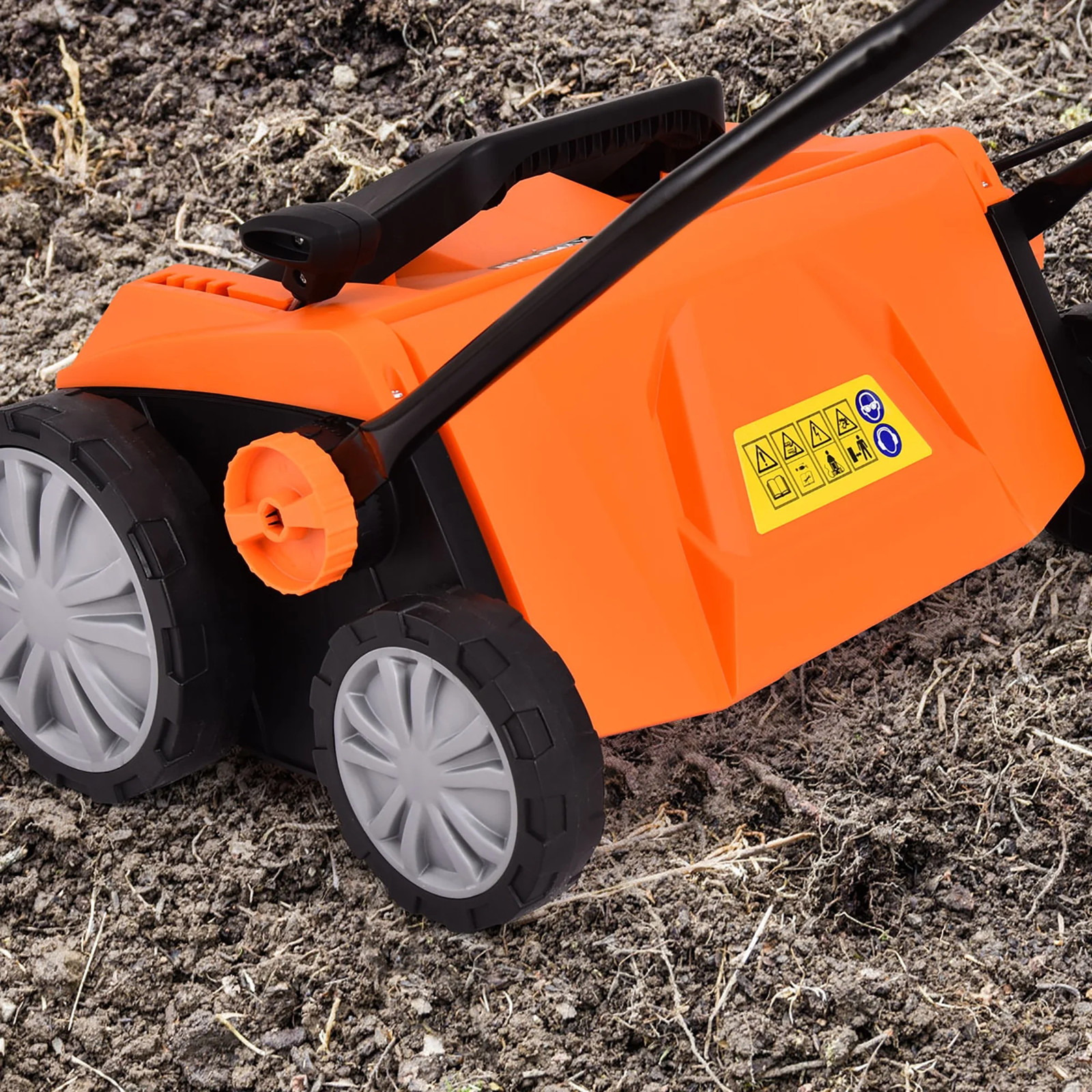 Costway Ironmax 13Amp Corded Scarifier 15″ Electric Lawn Dethatcher W/50L Bag