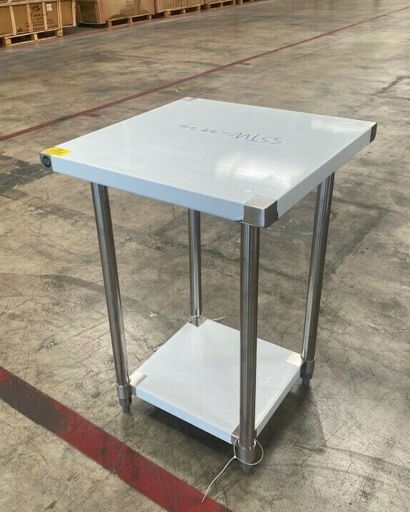 NEW 24 x 24 x 34 All Stainless Steel Prep Table Commercial Kitchen Equipment NSF