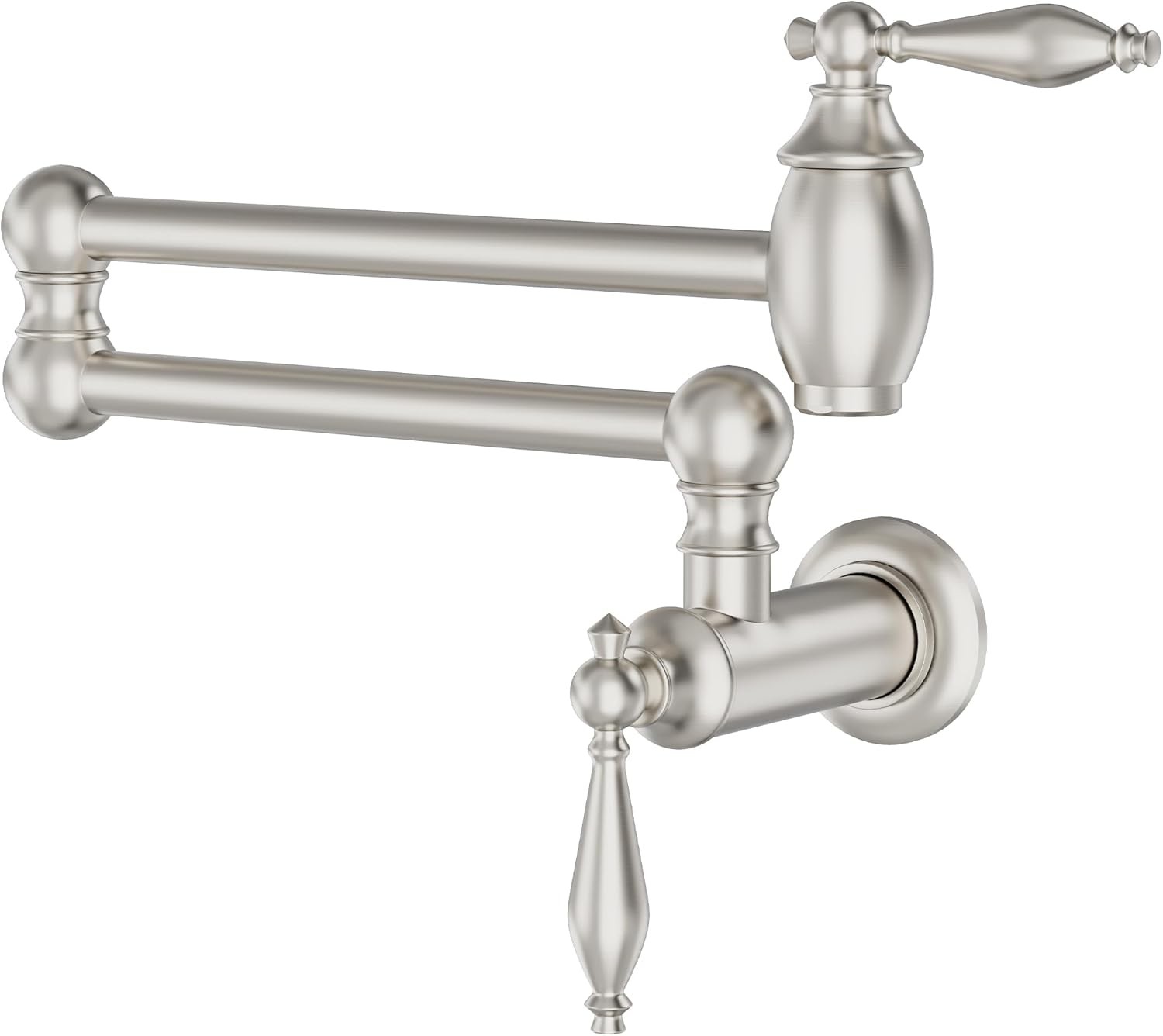 GIMILI Brushed Nickel Pot Filler Faucet Wall Mount Kitchen Faucets Over Stove…