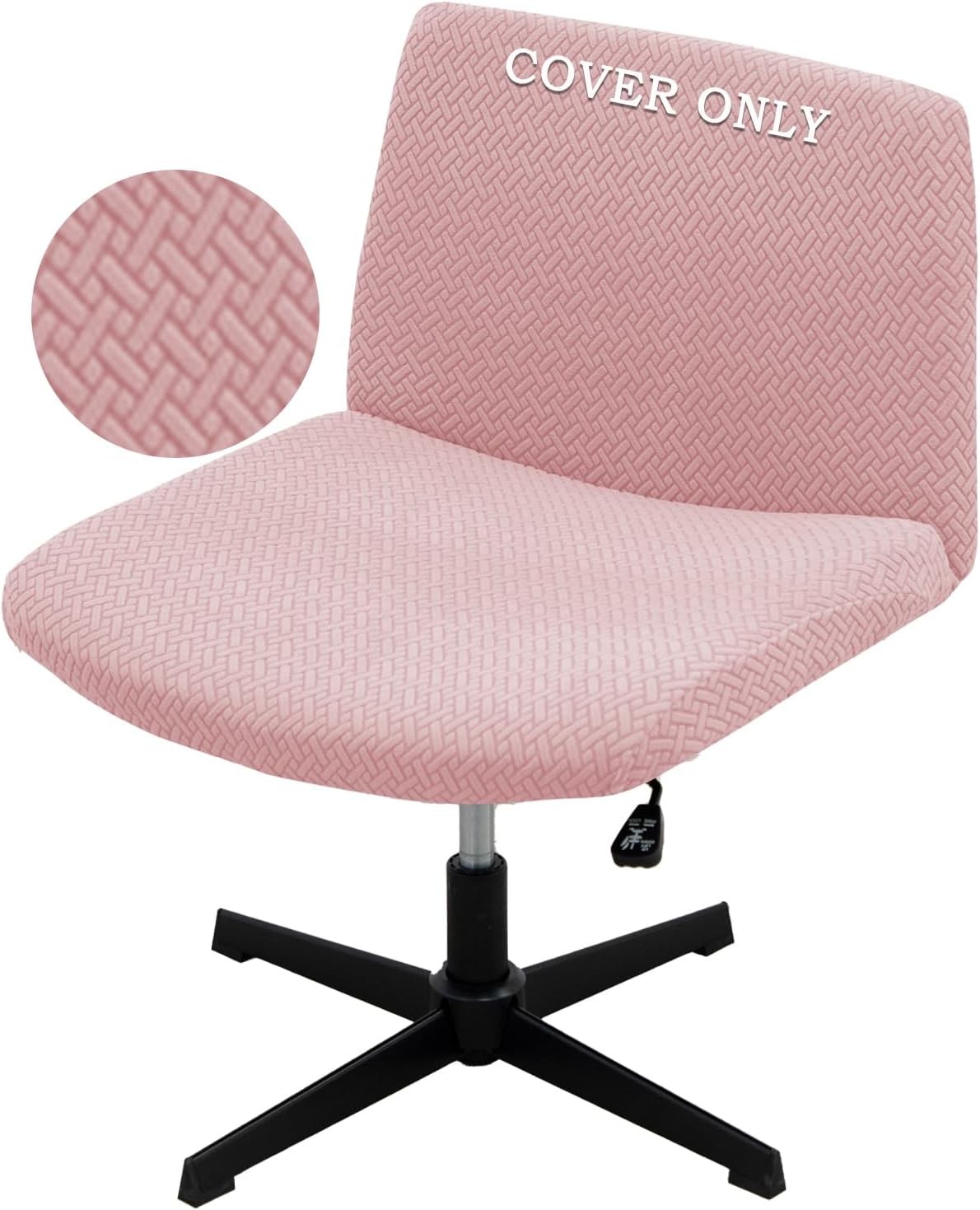 Vanity Chair Cover Criss Cross Chair Cover Waterproof and Elastic Armless Chair