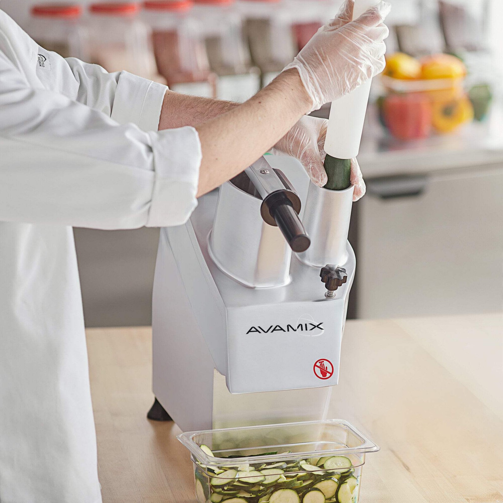 Continuous Feed Food Processor with 5 Discs – 3/4 hp