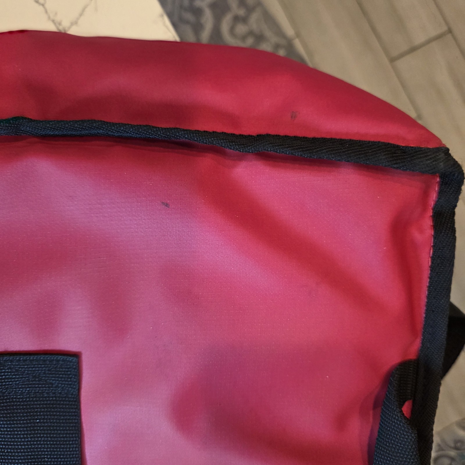Vintage Pizza Hut Insulated Delivery Bag Comin In Hot Version Red