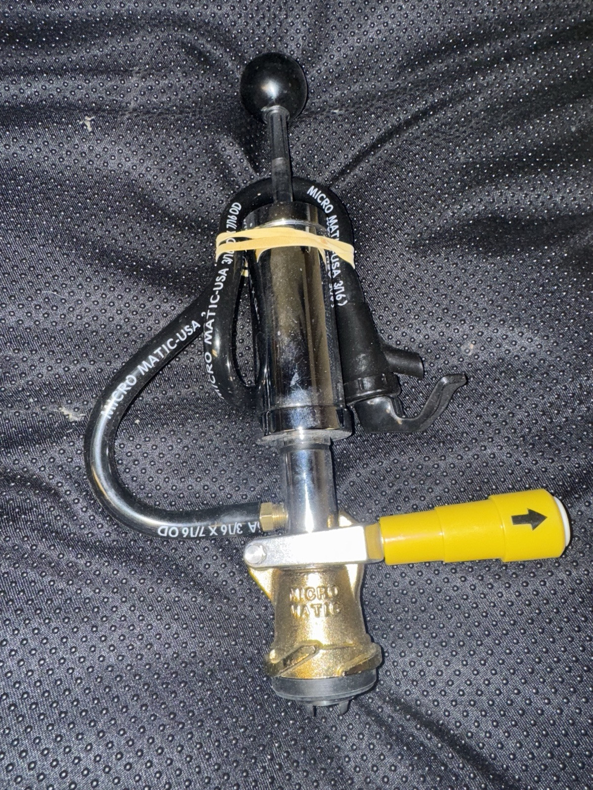 MicroMatic Beer Keg Tap Party Pump Chrome Single Valve NEW Micro Matic