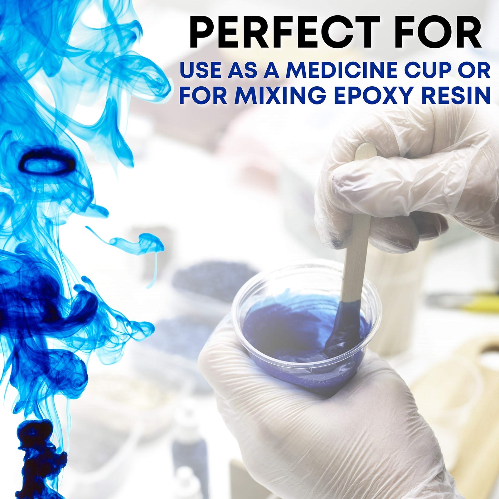 [500 Pack – 1 oz] Epoxy Resin Mixing/Medicine Cups with 100 Bonus Mixing Stic…