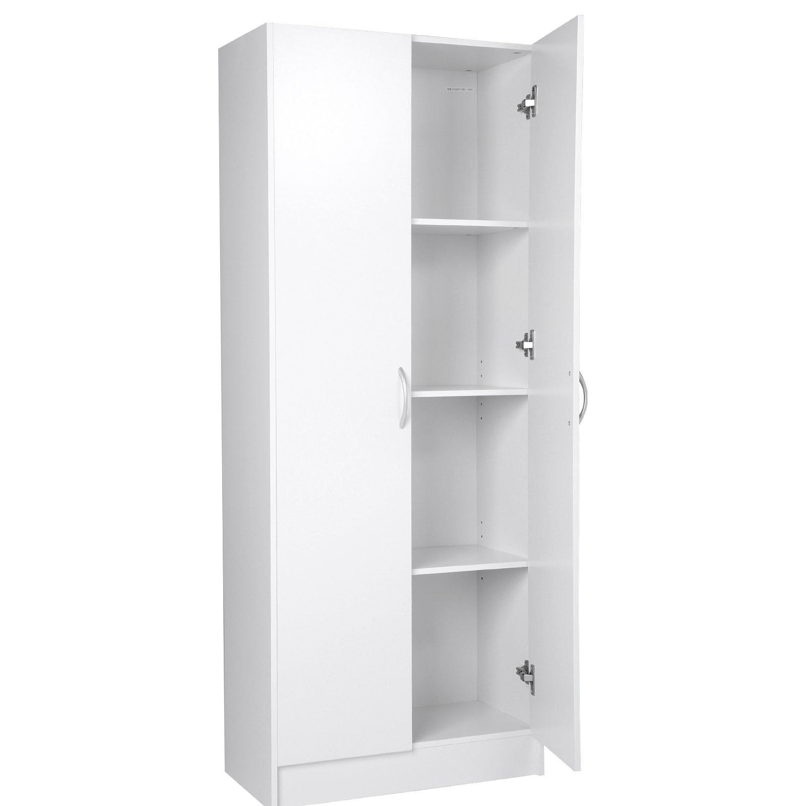 Kitchen Pantry Cabinet, 60″ Tall Food Pantry Storage Cabinet, 110LBS Freestandin