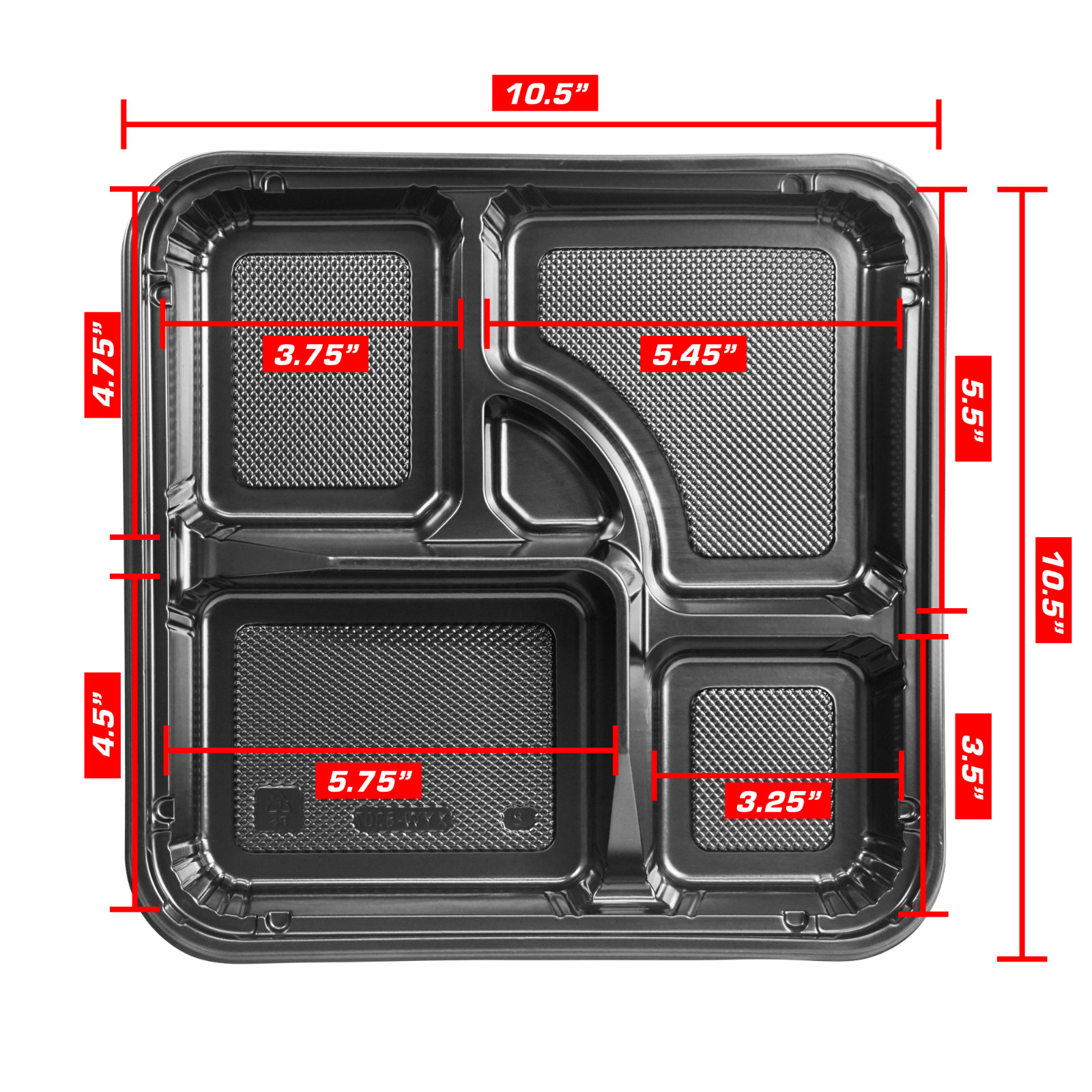Bento Togo Box 10.6″×10.6″×1.5″ 50/100PCS per BOX C-9