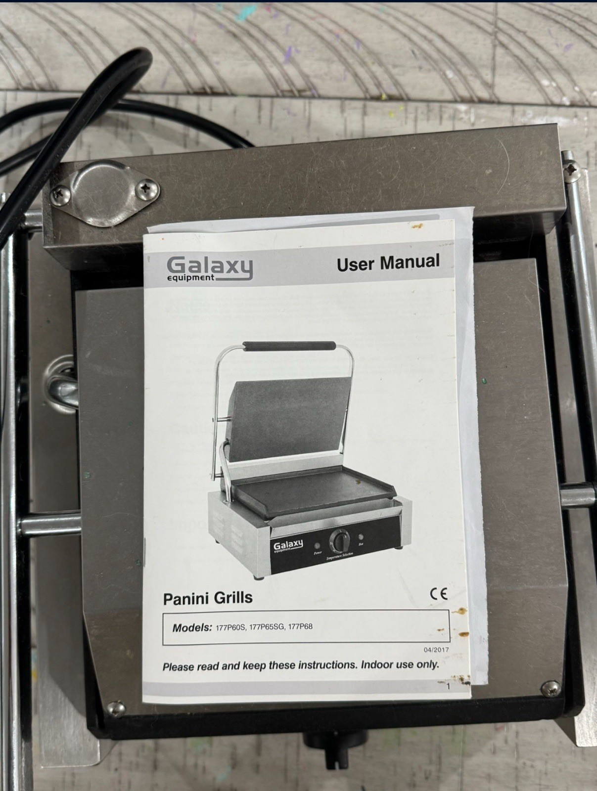✅Galaxy P68 Single Panini Sandwich Grill with Grooved Plates – 8 1/2 x 8 1/2 ✅
