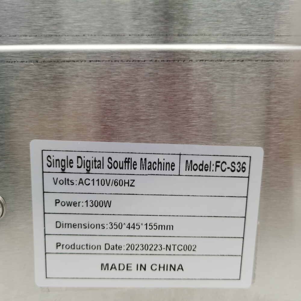 Single Plate Souffle Making Machine 110V Electric Dorayaki Baker Pancake Maker