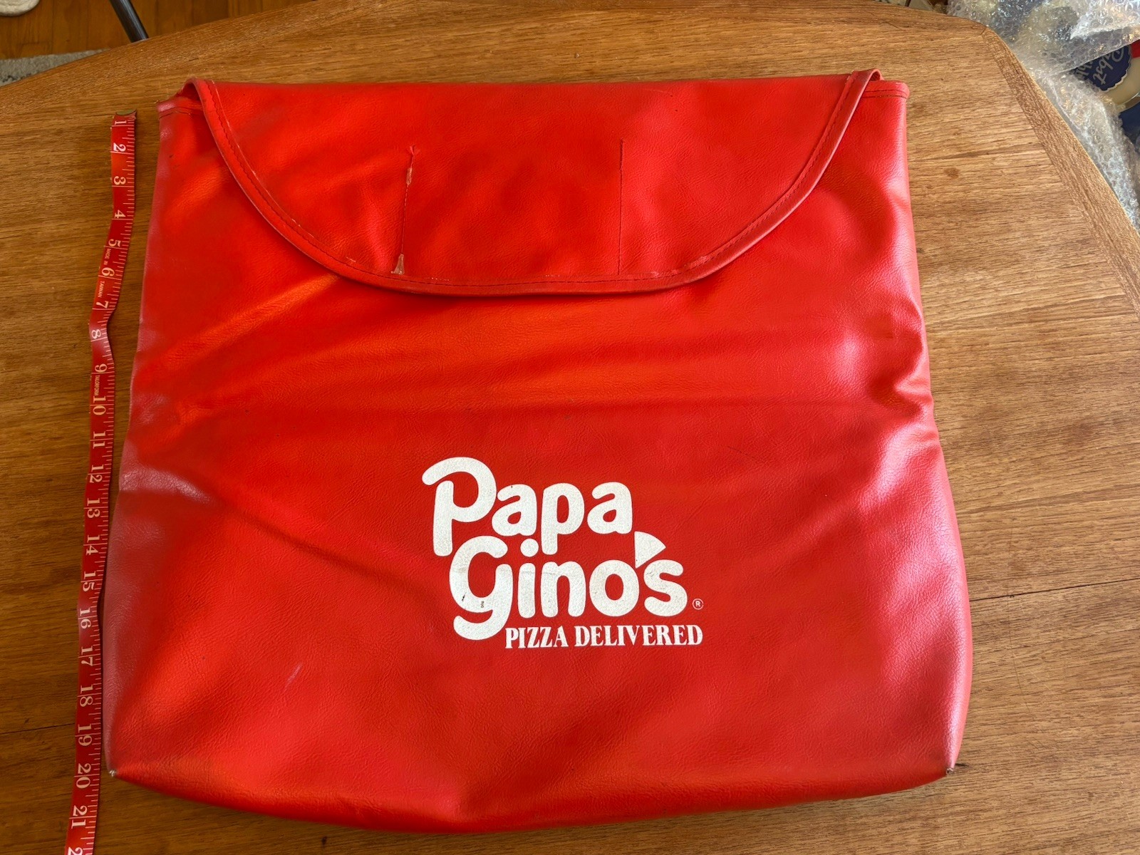 Vintage Papa Gino’s Pizza Delivered Delivery Bag – Approx 21” Long – Mass.