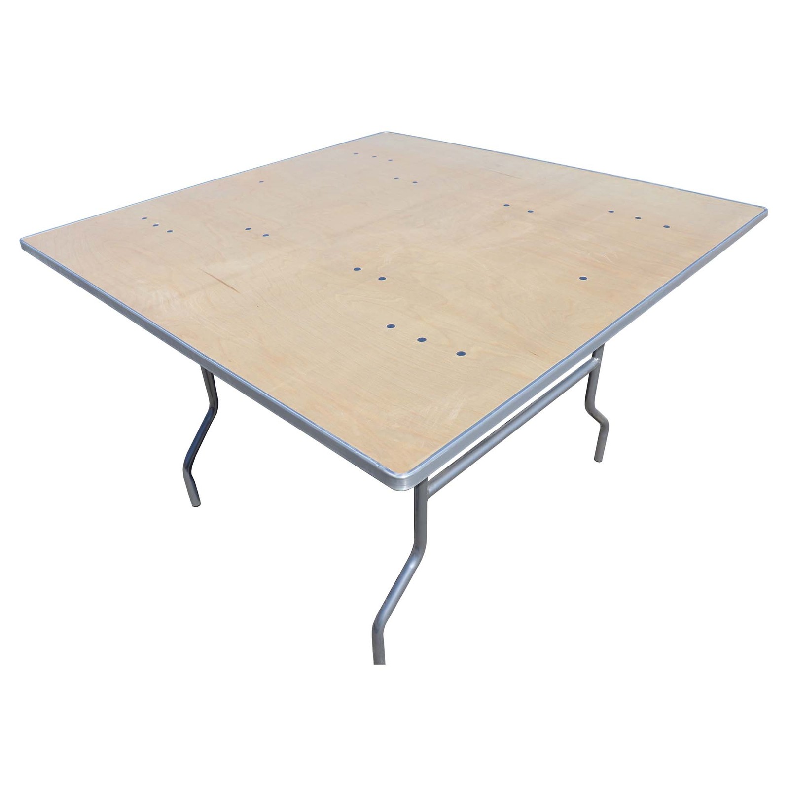 36 in Square Folding Table Birchwood Indoor Outdoor Picnic Dining Tables