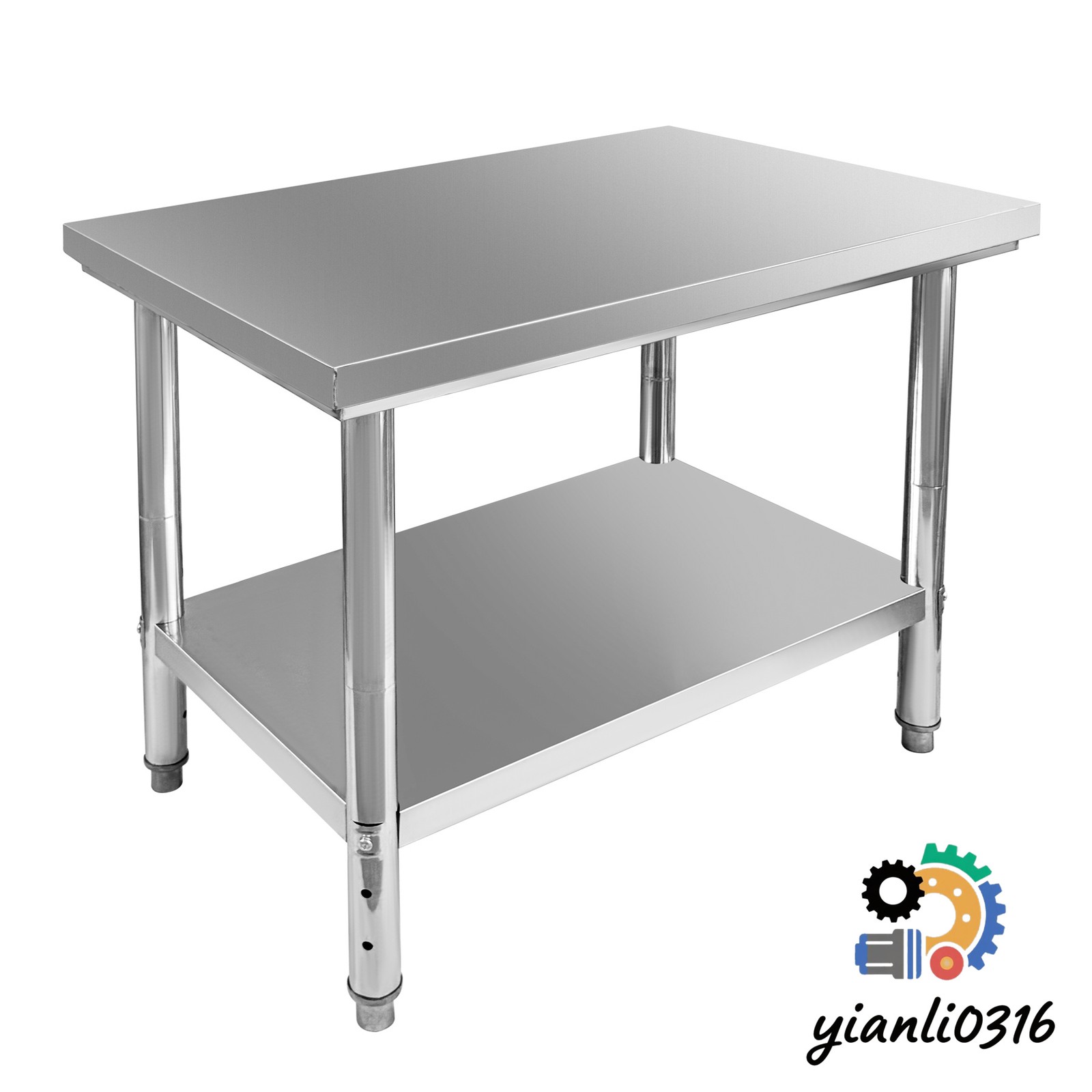 Stainless Steel Commercial Kitchen Prep & Metal Work Table 35.4″x 23.6″x 31.5″