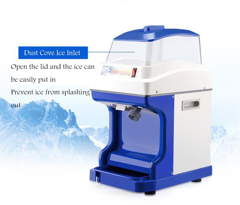 110V/60HZ Electric Shaved Ice Machine Ice Crusher for Frozen Drinks etc. Use