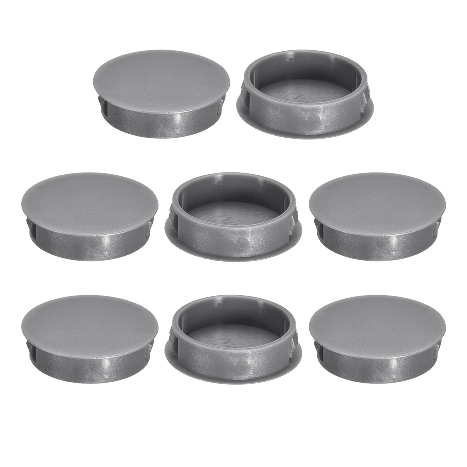 8Pcs 38mm(1-1/2″) Flush Type Panel Round Snap in Fastener, Gray