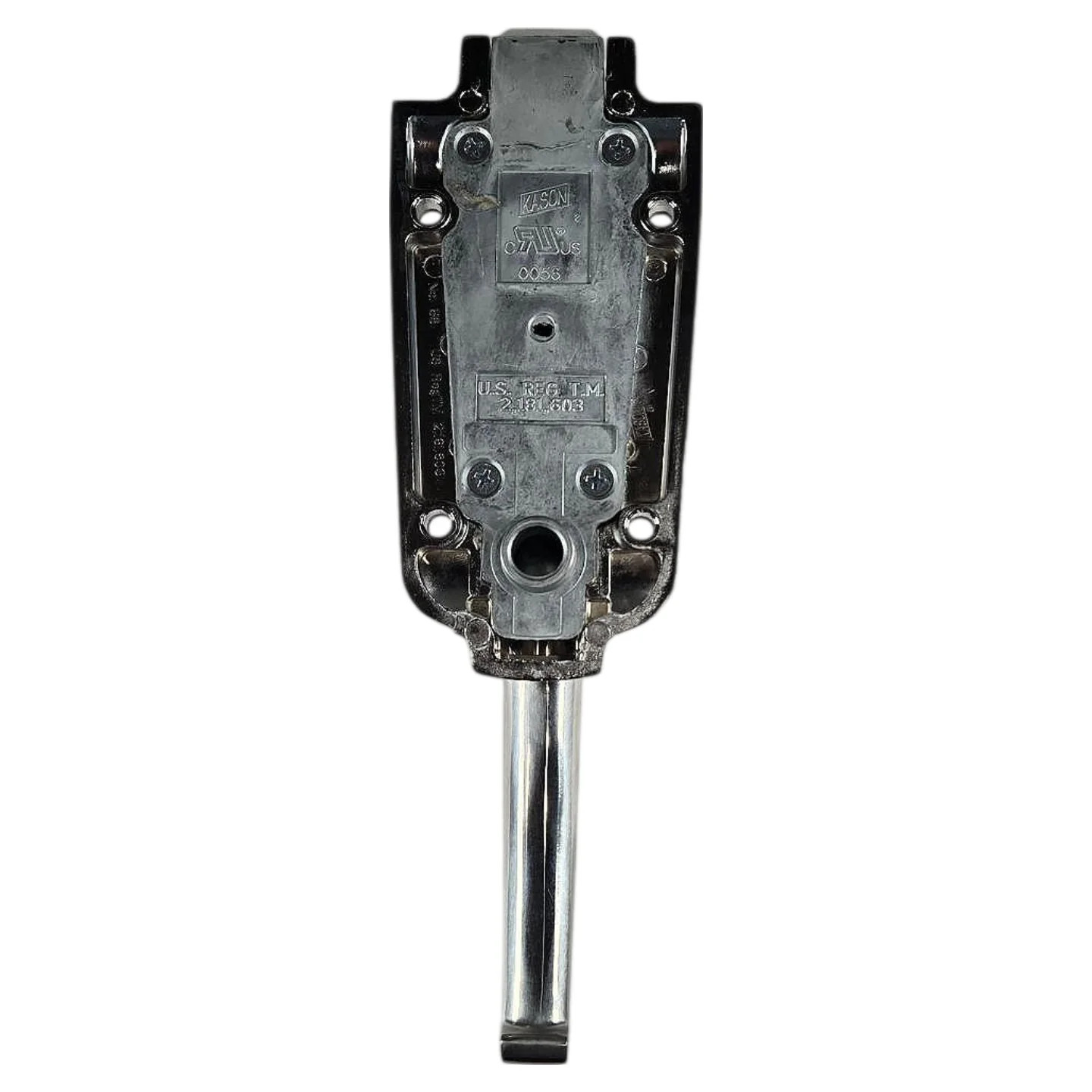 Kason 10056L05020 Chrome Walk-In 3-3/8 in Overall Width Cooler Door Latch Body